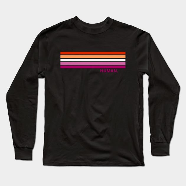 Lesbian Human pride Long Sleeve T-Shirt by Pridish